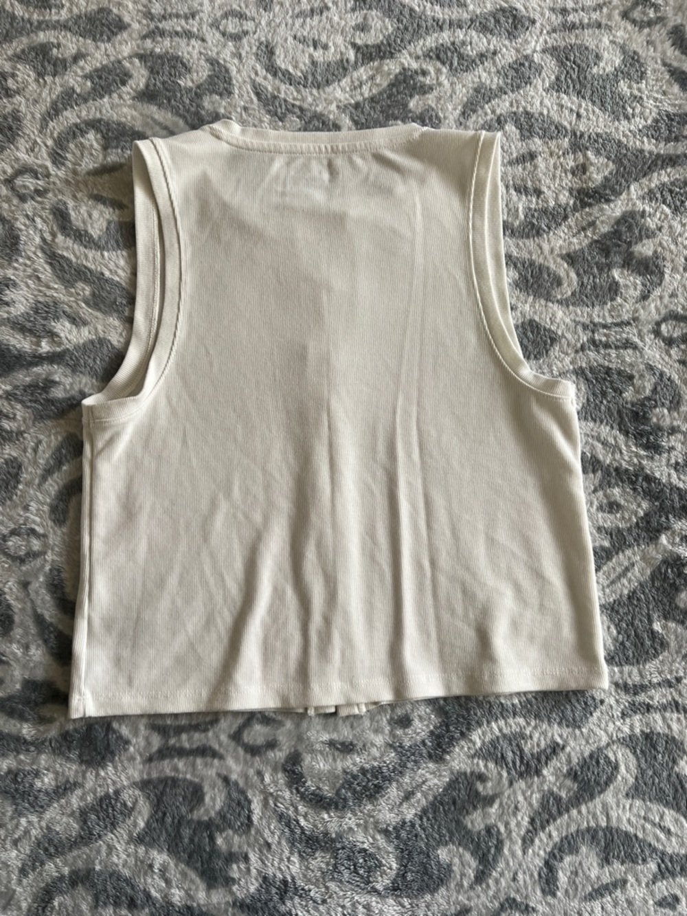 American Eagle Ribbed Button Up Tank - Picture 3 of 7